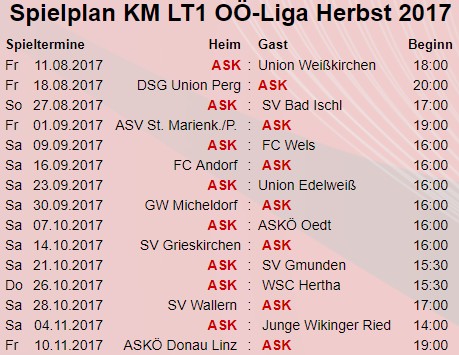spielplan ooe liga he17